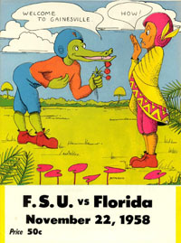 1958 FSU-Florida Program Cover